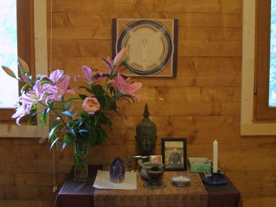 Altar im Zendo
